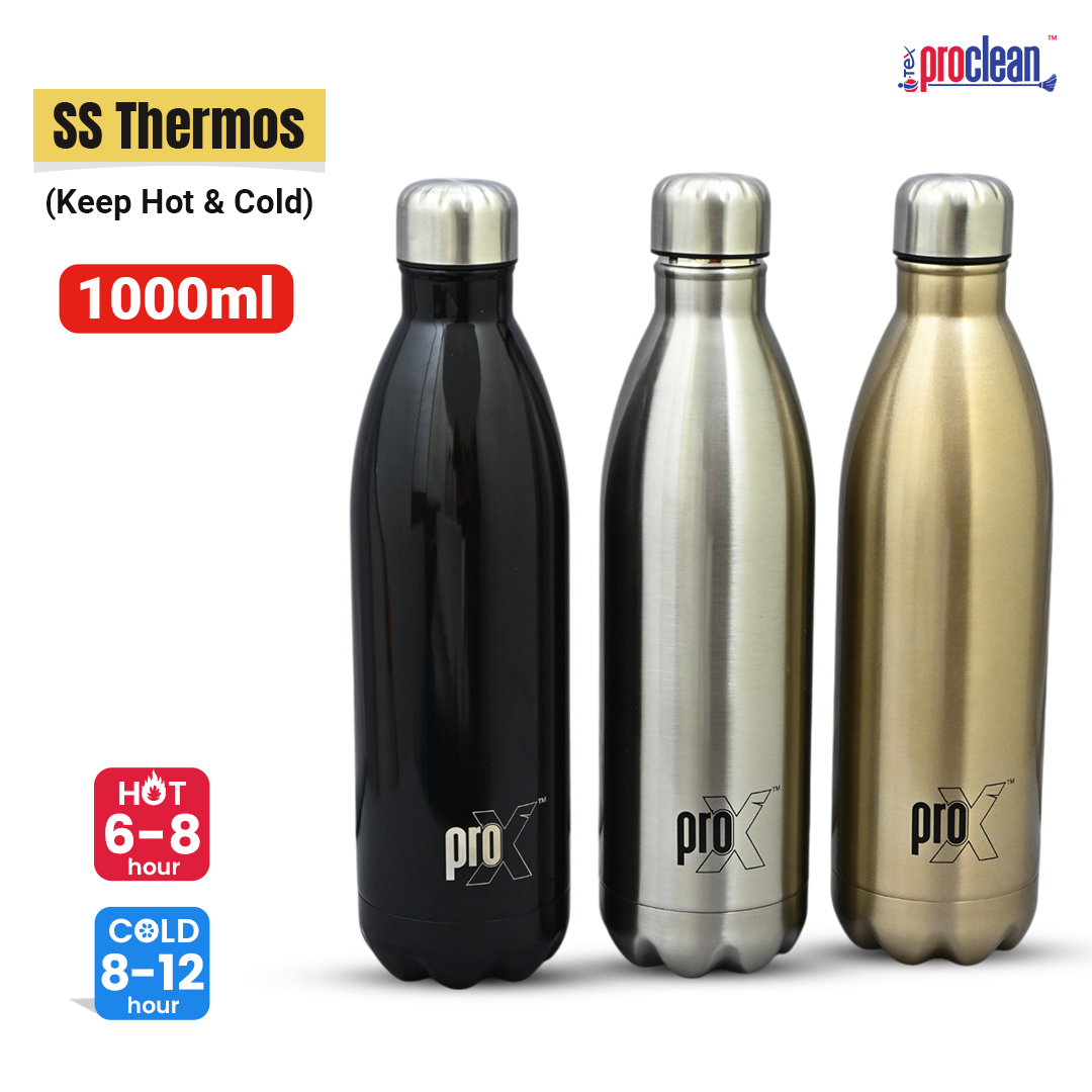 Picture of Proclean Stainless Steel Vacuum Insulated Cola Shape (1000ml) Thermos Sunshine Water Bottle_ WB-1671