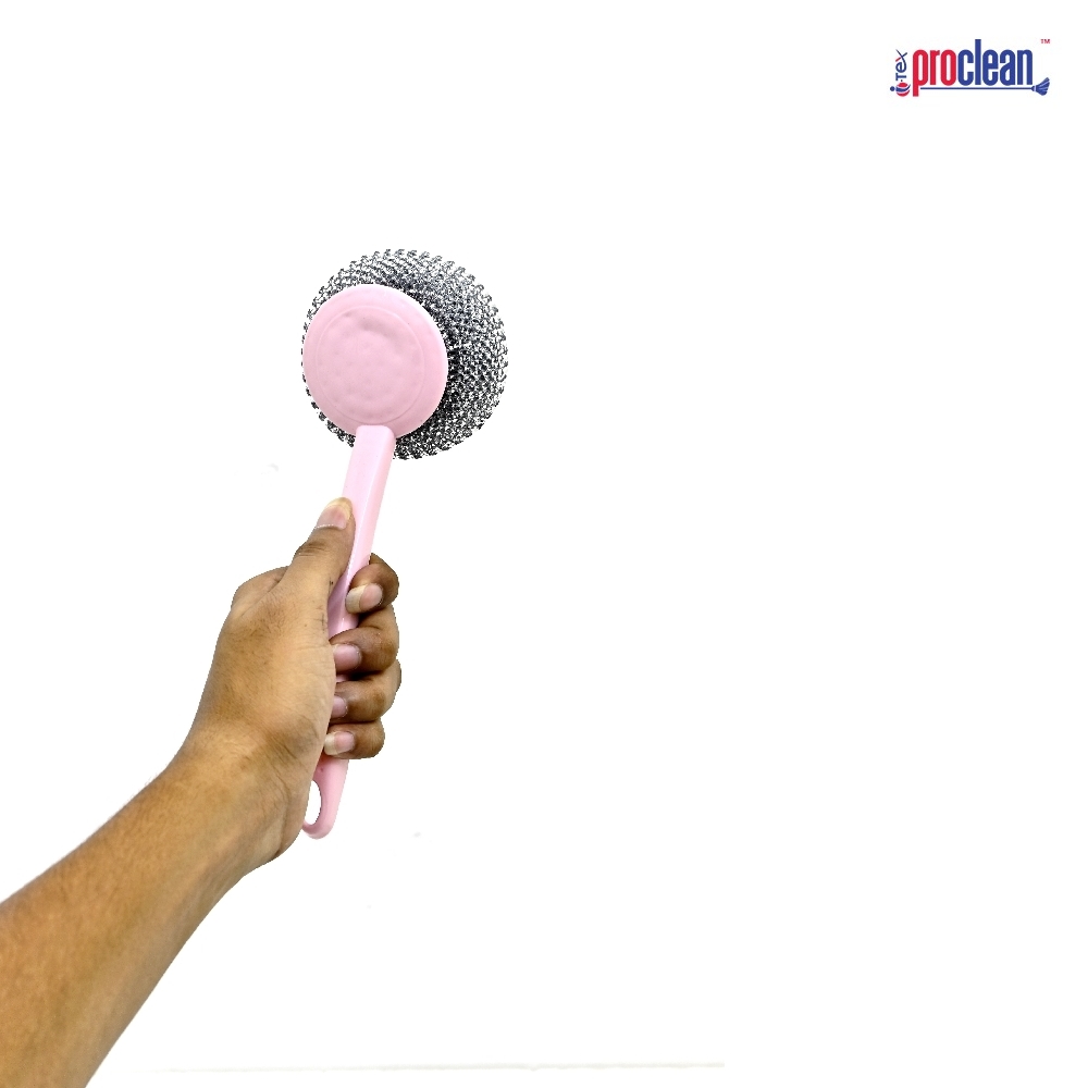 Picture of Silver Gold Scourer With Handle_SS-0971_3 pcs pack