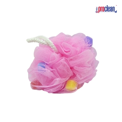 Picture of Proclean Colorful 1pcs Soft Sponge Bath Bubble Ball Foaming Shower Mesh Body Skin Cleaner Exfoliating Scrubber Back Brush Bathroom Accessories SPONGE BB-1558