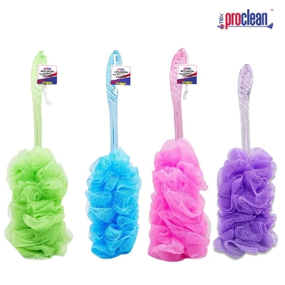 Picture of Long Handle Hanging Soft Mesh Back Body Bath Shower Scrubber Brush BB_0964