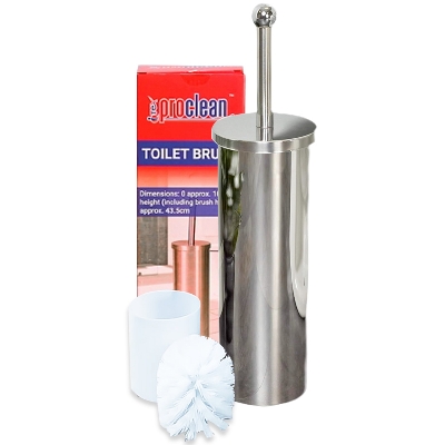 Picture of Proclean Durable Covered Premium Toilet brush_TB-0704 Set with Holder & Long Handle for Bathroom
