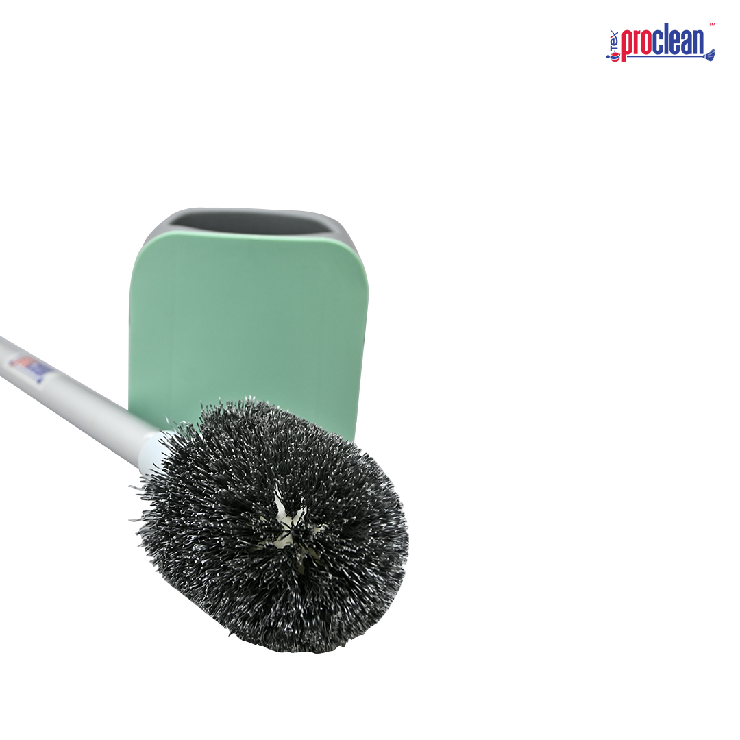 Picture of Proclean  Regular Toilet Bowl Brush with Holder_TB-0759 , Multicolor Toilet Brush Plastic Household Wash Toilet Brush Long Handle Wall-Mounted Cleaning Set Durable Toilet Brush Bathroom Accessories