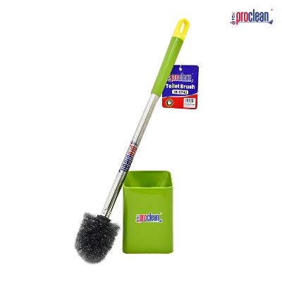 Picture of Proclean Toilet Brush TB-0742 with square shape Stand, Cleaning Brush with Holder for Bathroom, Toilet Cleaning Brush, Plastic Toilet Brush, Toilet Brush with Long Handle, Bathroom Cleaner