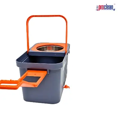 Picture of Proclean Premium 360 degree Rotary/Spin Mop, Floor Cleaning Mop_RM-0568 , Microfiber Spin Mop and Bucket Floor Cleaning System Set with 2 Head Refills