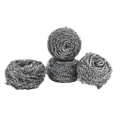 Picture of Stainless Steel Dish Scourers SS-0148-16 (16 Pack 20g) - Scouring Pad, Pot Scrubber, Stainless Steel Scrubber, Steel Wool Scrubber, Metal Sponge