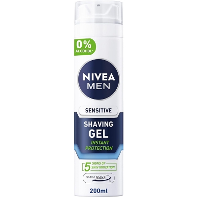 Picture of International UK product Skin care Shaveing Gel Nivea men Sensitive used for male - 200 ml