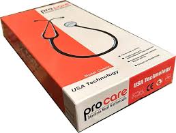 Picture of Procare Classic Stainless Steel Stethoscope -Black
