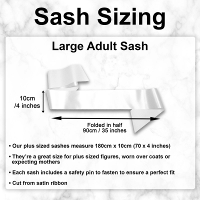 Dad To Be Satin Sash – Blue & White Sash for Baby Shower Decoration (Pack of 1 Pc)