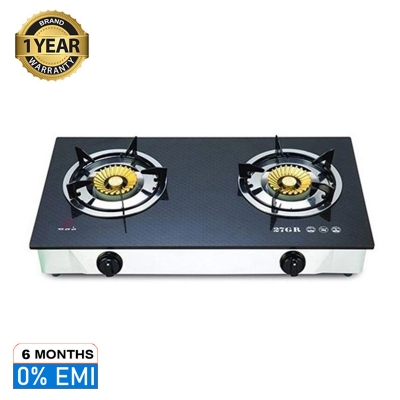 Picture of RFL Double Glass Auto Gas Stove - 27 GR (Line Gas)