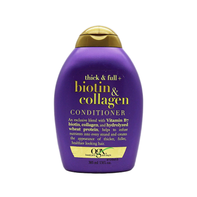 Picture of International European product Hair care Ogx thick & Full +Biotin & Collagen Conditioner used for male/ female - 385 ml