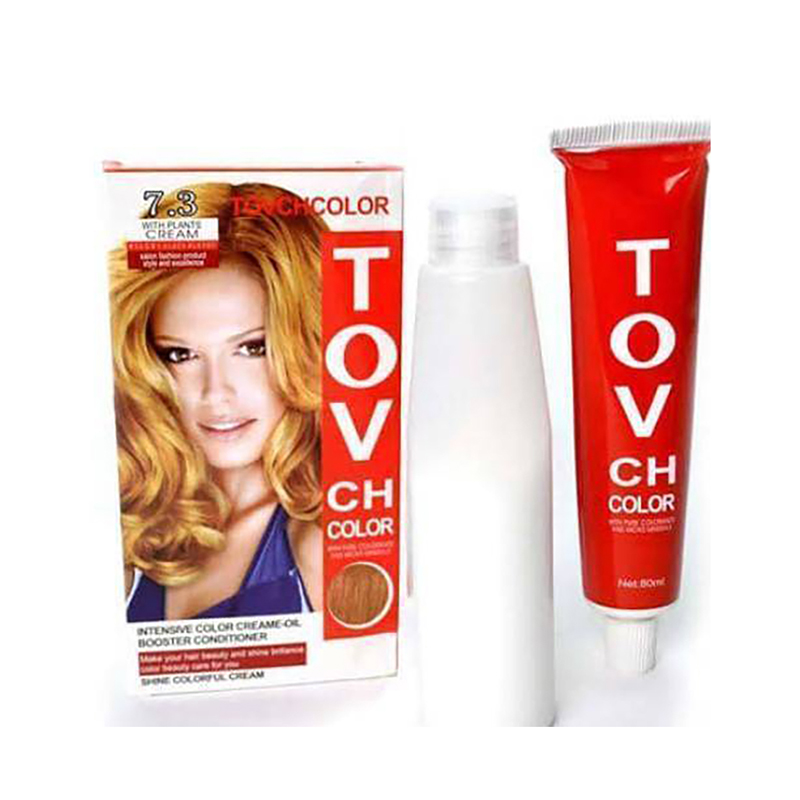 Picture of International Hair styling China product TOVCHCOLOR hair color used for male / female shade no 7.3 - 80 ml X 2