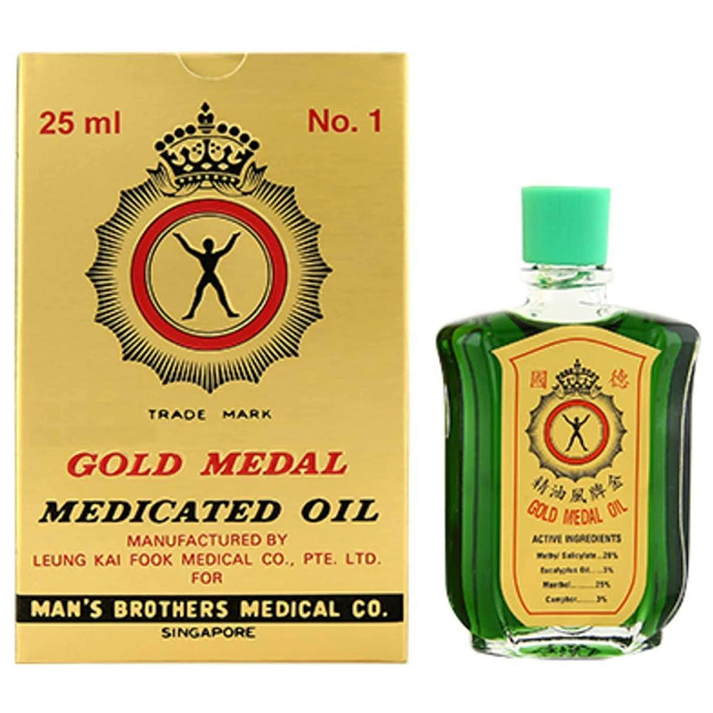 Picture of International Singapore Product Gold Medal Medicated Oil 25ml