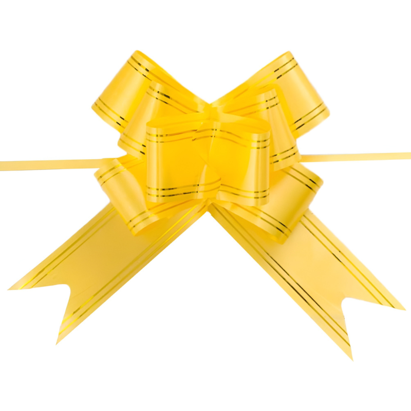 Pull Flower Ribbon Bow – Perfect for Present Boxes, Party, Anniversary & Festival Gift Wrapping (Pack of 10 Pcs)