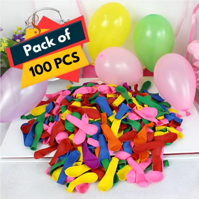 Mini Balloons – Multicolor Water Balloons for Kids, Birthday & Fun Events (Pack of 100 Pcs)
