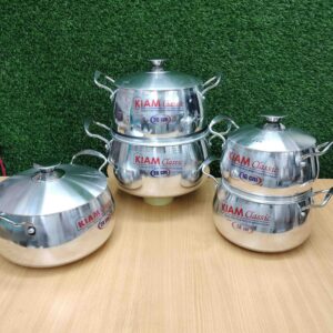 Picture of Kiam Heavy Thick Base Belly Shape Saucepan 10 in 1 set