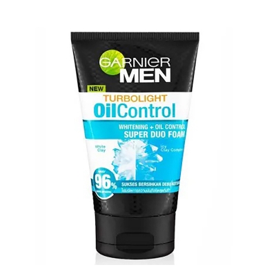 Picture of International European product Skin care Men Turbolight Oil Control whitening super duo foam face wash used for male - 100 ml
