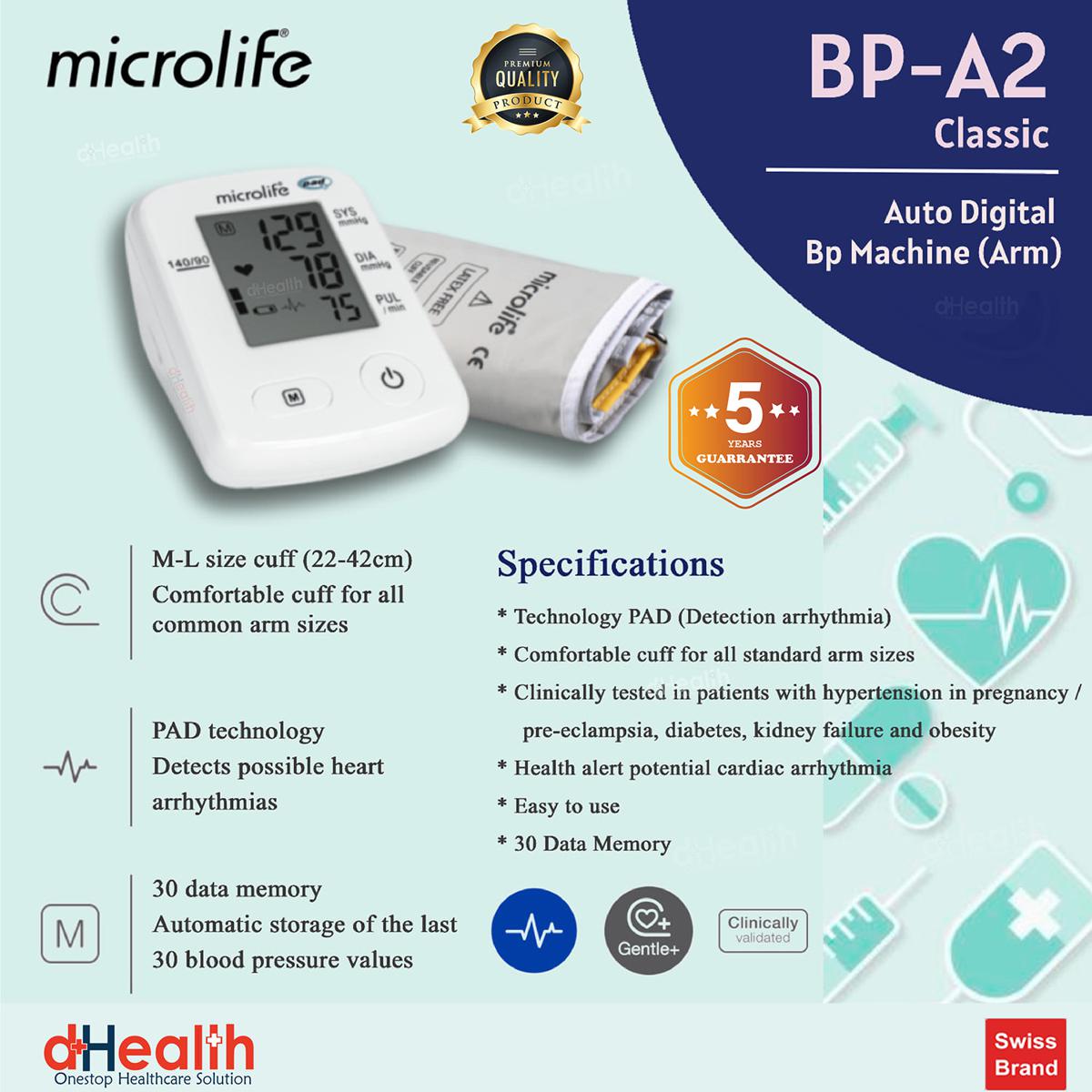 Picture of Microlife Digital Blood Pressure Monitor,  BP A2 Classic
