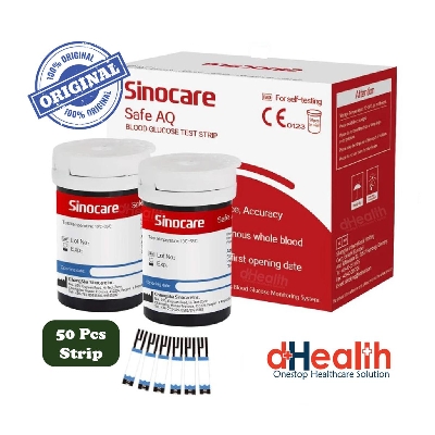 Picture of Sinocare Test Strips, Blood Glucose Test Strip Sinocare Safe AQ Smart Glucometer Test Strip 50pcs