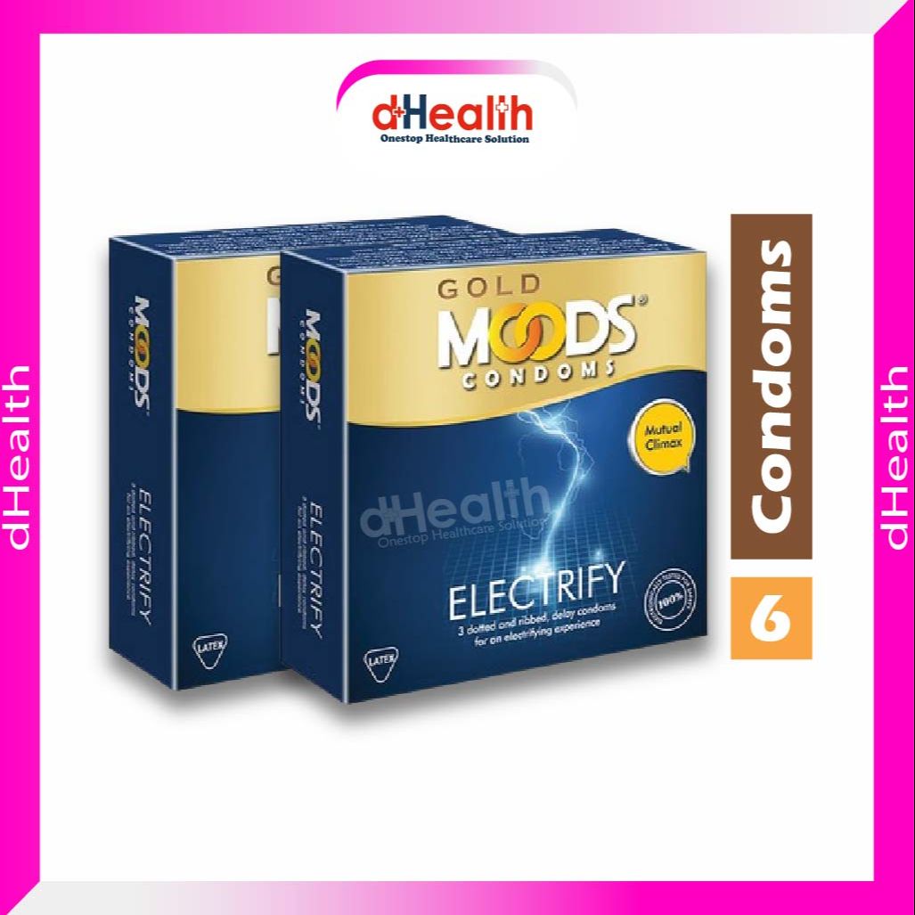 Picture of Moods Gold Electrify Condom 2's Combo Pack