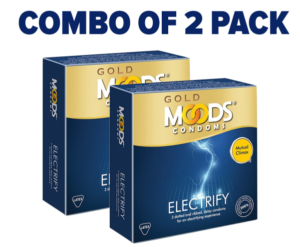 Picture of Moods Gold Electrify Condom 2's Combo Pack
