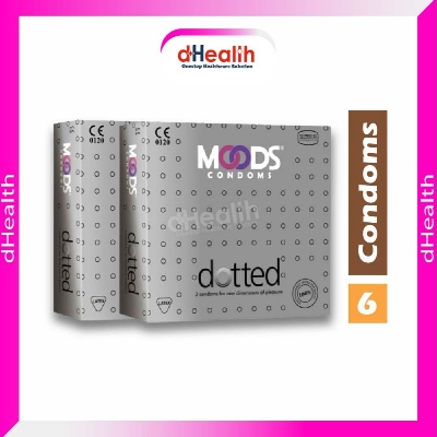 Picture of Moods Dotted Condom 2s Combo Pack 6 pcs