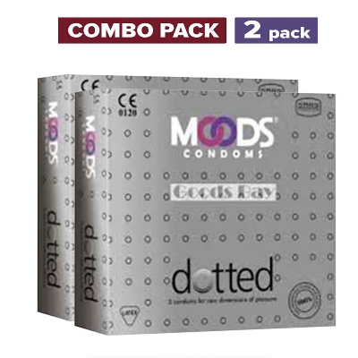 Picture of Moods Dotted Condom 2s Combo Pack 6 pcs