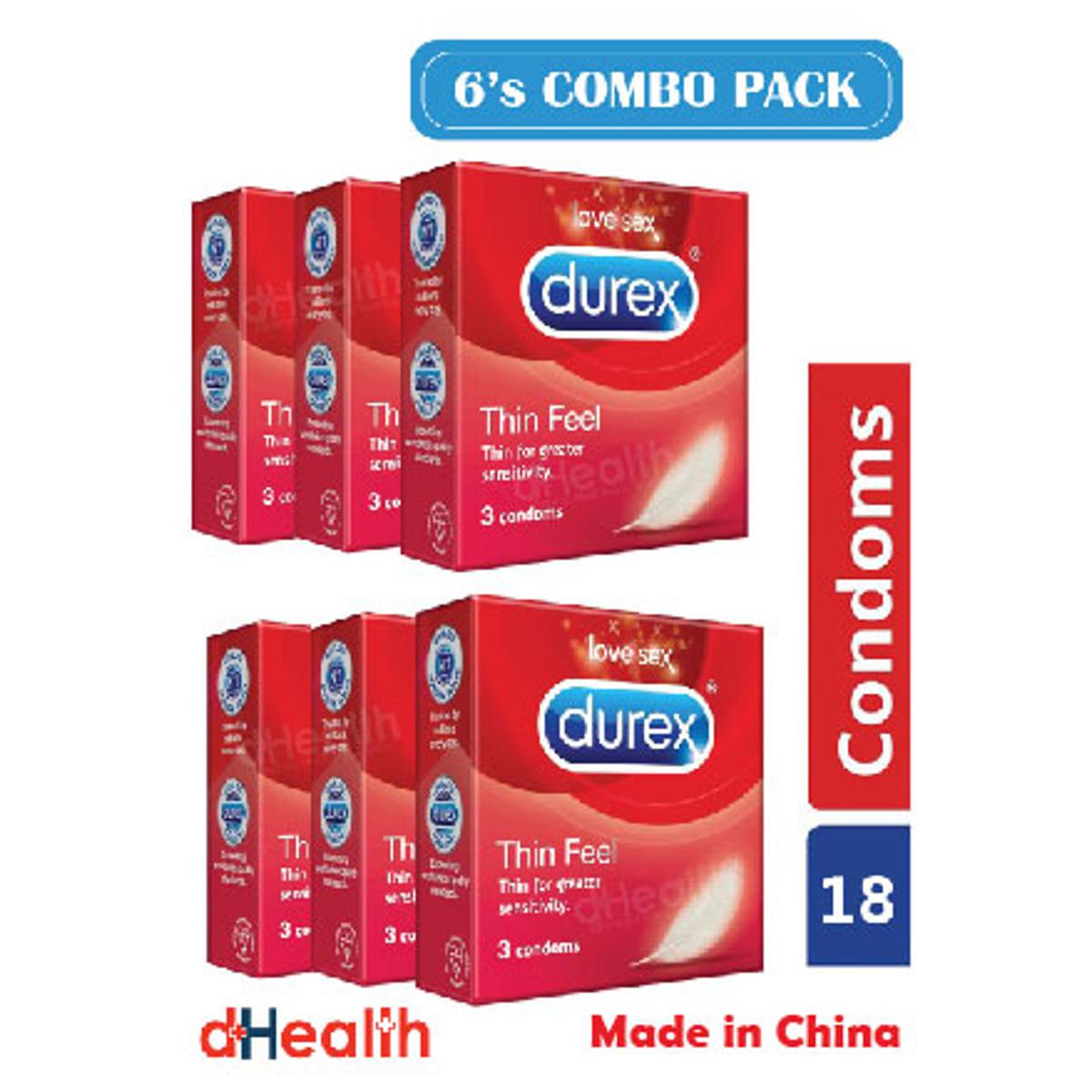 Picture of Durex Thin Feel Condom - Combo Pack - 18 pcs