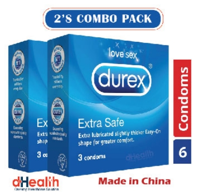 Picture of Durex Extra Safe Condom 2s Combo Pack (3x2) = 6pcs