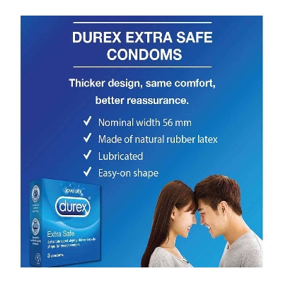 Picture of Durex Extra Safe Condom 3,s Combo (3x3)= 9pcs