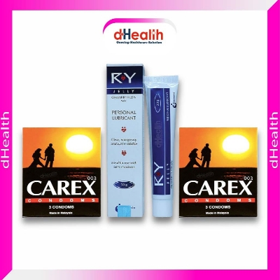 Picture of RY Jelly Personal lubricant & Carex Classic Condom Combo Pack