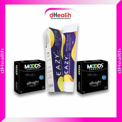 Picture of Eazy Jelly Personal lubricant & 2 Moods Allnight Condom Combo Pack