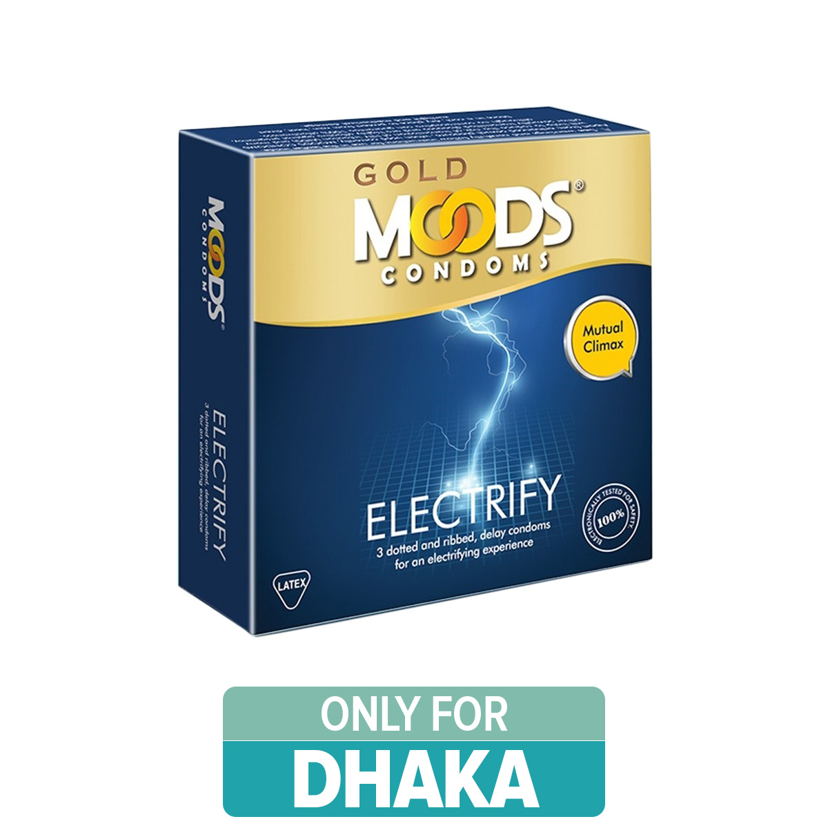Picture of Moods Electrify Condom - Single Pack - 3x1= 3pcs