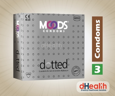 Picture of Moods All Night, Ultra Thin & Dotted Condom Combo (3x3 - 9 pcs comdom) Pack