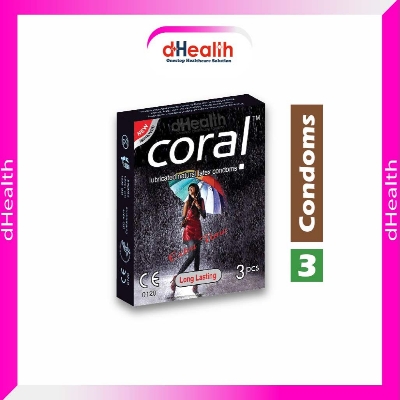Picture of Coral Extra Time / Long Lasting Condom Single Pack 3 Pcs