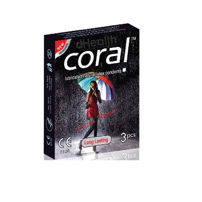 Picture of Coral Extra Time / Long Lasting Condom Single Pack 3 Pcs
