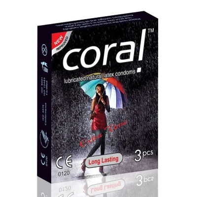 Picture of Coral Extra Time / Long Lasting Condom Single Pack 3 Pcs
