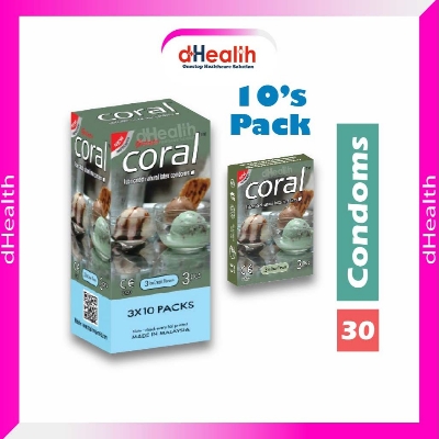 Picture of Coral 3 Ice Cream Flavor Condom Fruits Full Box / 10'S Pack (30 Pcs)