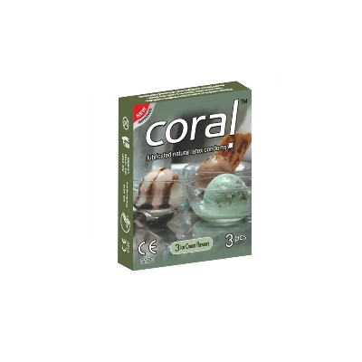 Picture of Coral 3 Ice Cream Flavor Condom Fruits Full Box / 10'S Pack (30 Pcs)