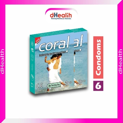Picture of Coral Ultra Thin Extra Time Condom 2's Combo Pack 6 Pcs