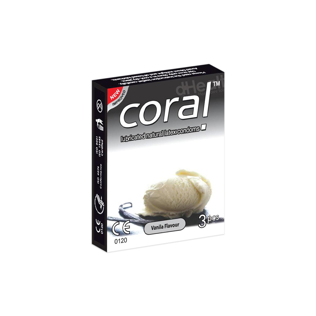 Picture of Coral Vanilla Flavor Condom 2's Combo Pack, 6 Pcs