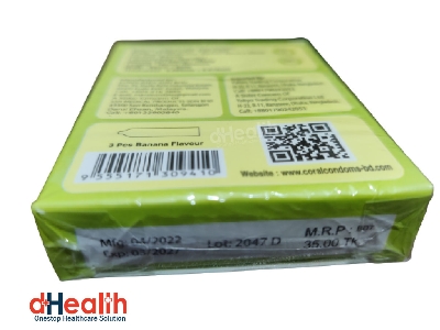 Picture of Coral Banana Flavor Condom Full Box 10's Pack (30 Pcs)