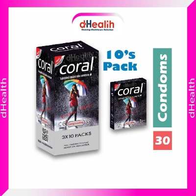 Picture of Coral Extra Time / Long Lasting Condom Full Box / 10's Pack (30 Pcs)