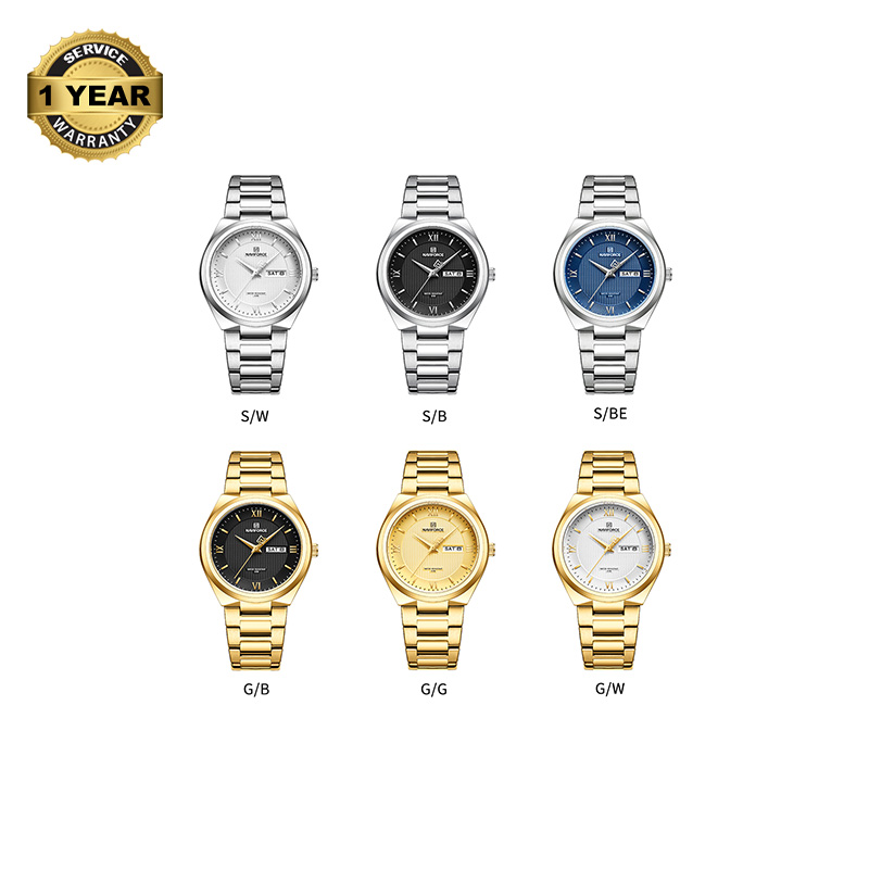 Picture of NAVIFORCE NF8030 Original Fashion Business Date Quartz Waterproof Military Stainless Steel Men’s Watch