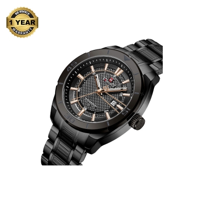 Picture of NAVIFORCE NF9210 Black Stainless Steel Analog Watch For Men - Black