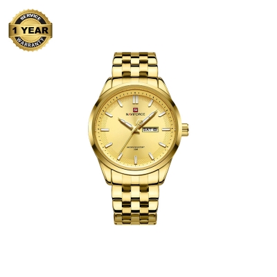 Picture of NAVIFORCE NF9203S Golden Stainless Steel Analog Watch For Men - Golden