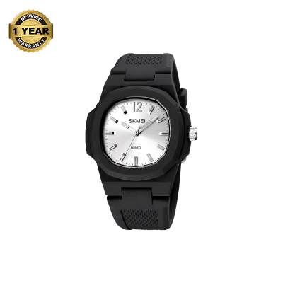 Picture of SKMEI 1717 Black PU Analog Watch For Unisex - Silver & Black