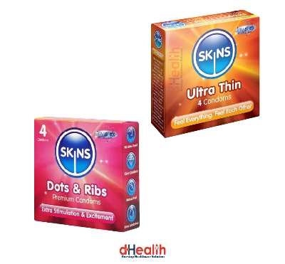 Picture of Coral Dotted Extra Time Condom Single Pack (3 Pcs)
