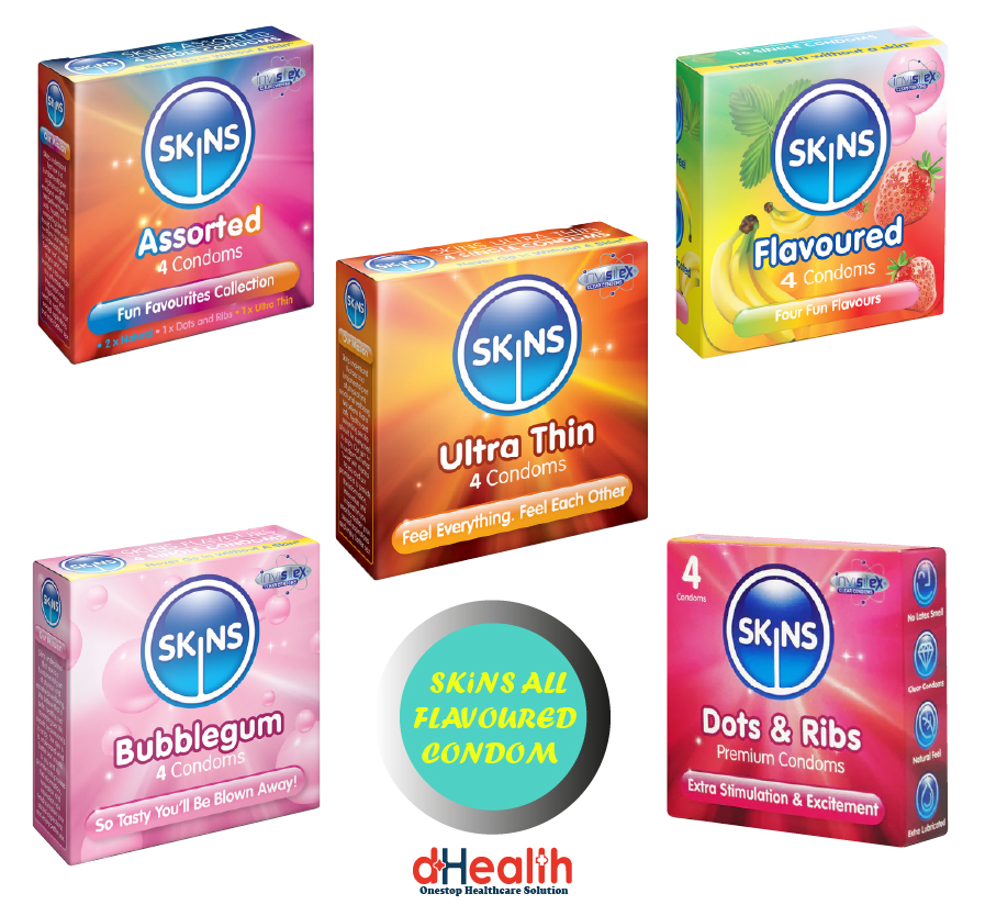 Picture of Coral Dotted Extra Time Condom (Full Box) 10 Pack (30 Pcs)