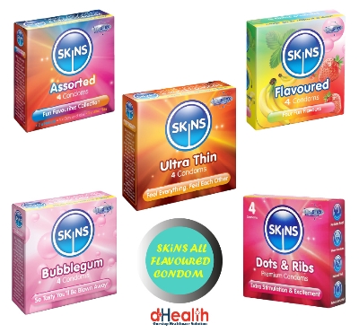 Picture of Coral Dotted Extra Time Condom (Full Box) 10 Pack (30 Pcs)