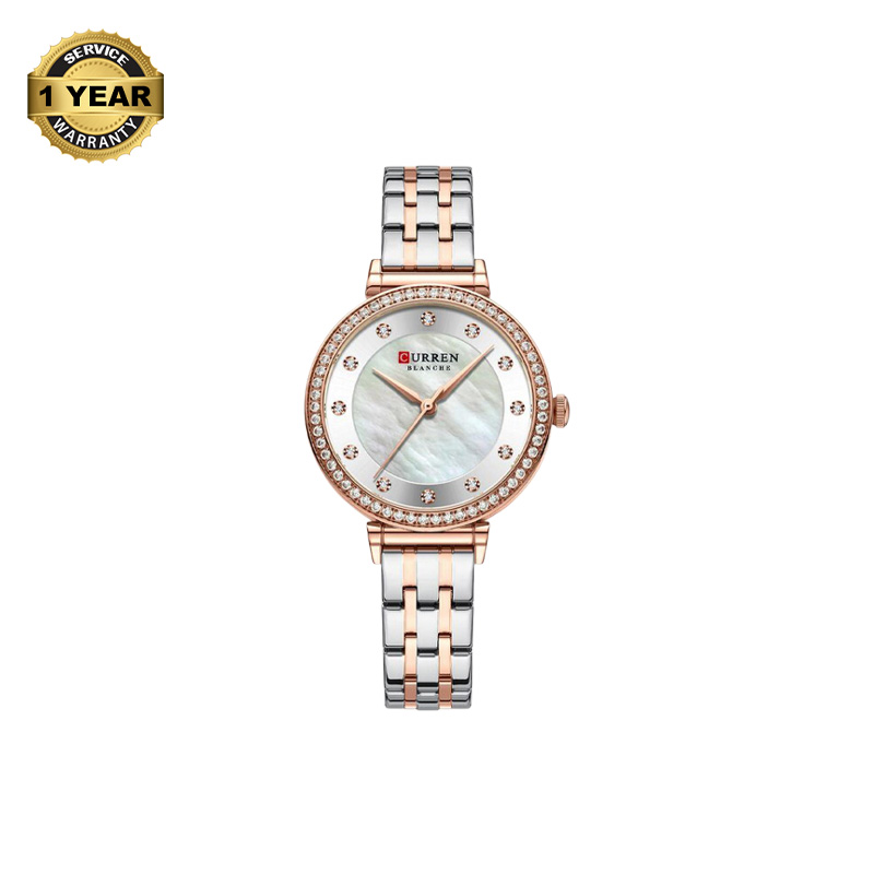 Picture of CURREN 9087 Silver And RoseGold Two-tone Stainless Steel Analog Watch For Women - RoseGold & Silver